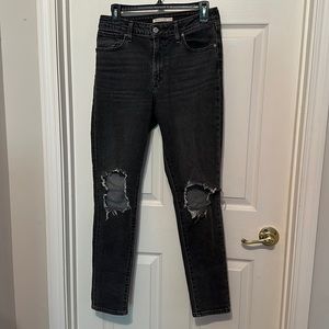 Gray Levi 721 High Rise Skinny 29